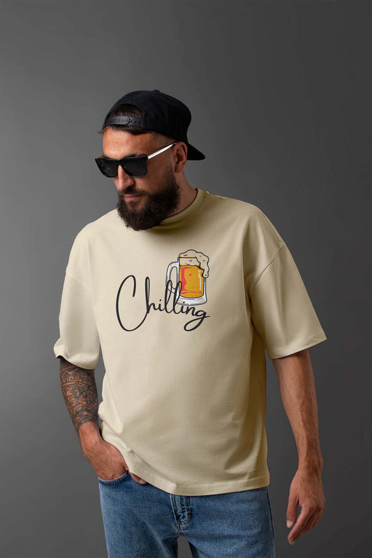 Chilling Oversized T - Shirt : Effortlessly Stylish