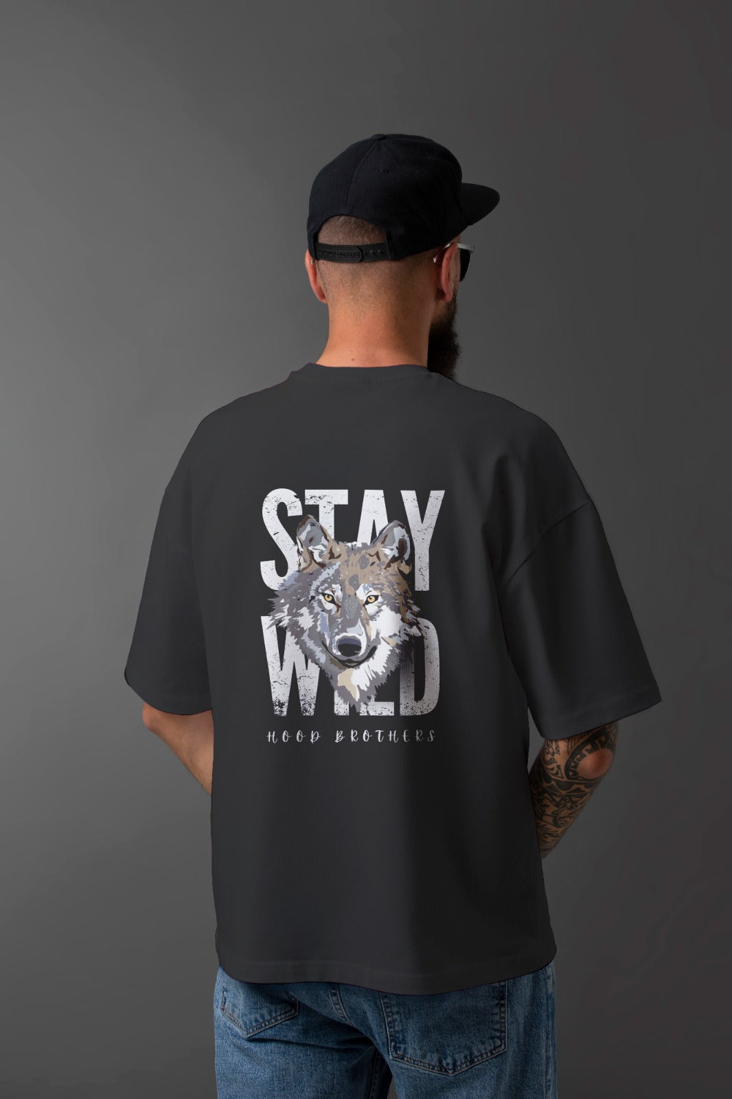 Stay Wild Oversized T - Shirt : Statement Comfort