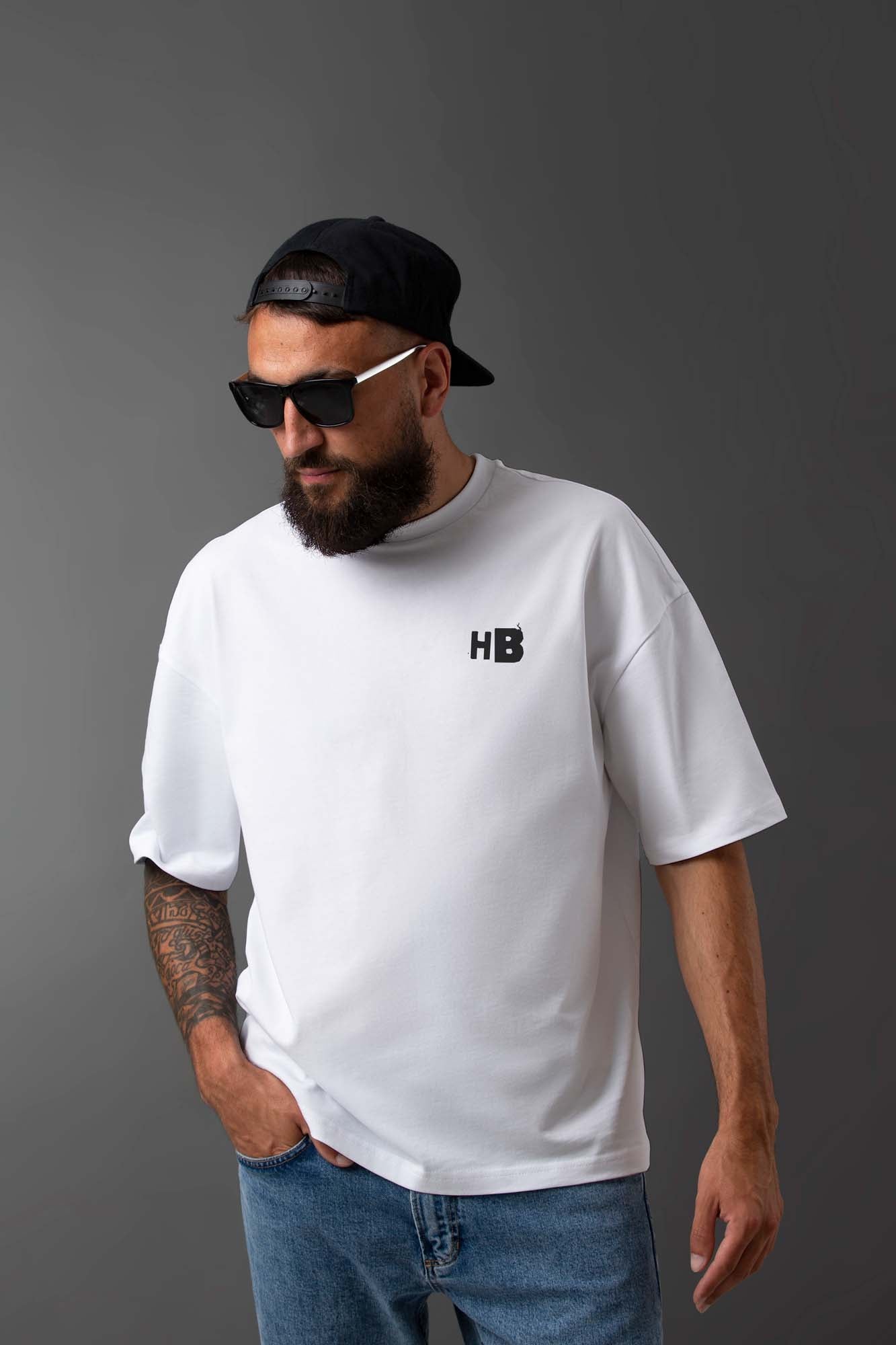 Basic Hood Brothers T - Shirt - White