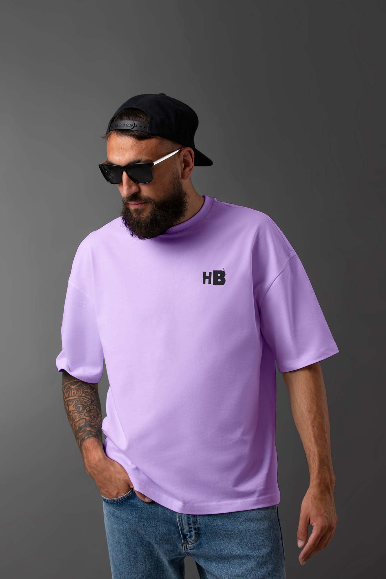 Basic Hood Brothers T - Shirt - Lavender